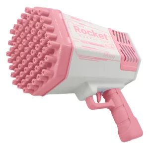 Pistola Burbujero Automático 69 Agujeros Luz LED Recargable