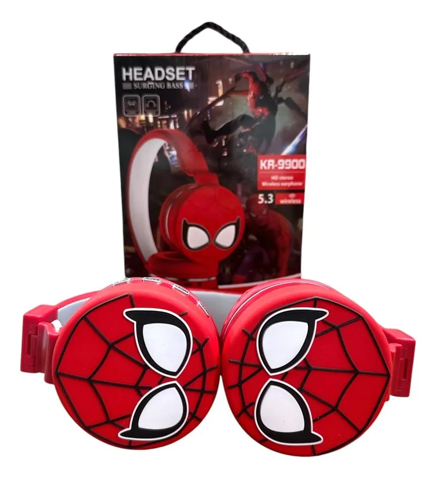 Auriculares Bluetooth Spiderman AH-806 Niños Acolchados